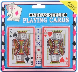 Cartes de canasta avec dés