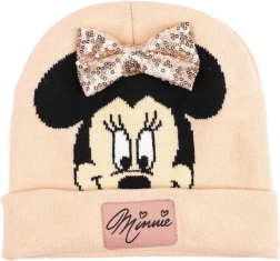 Bonnet tricoté avec nœud pailleté Minnie
