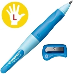 STABILO EASYergo crayon pour gauchers avec taille-crayon 3,15 mm bleu