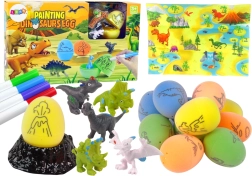 Kit DIY pour peindre des œufs de dinosaures