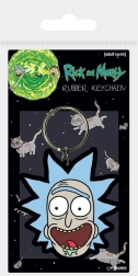 Porte-clés en caoutchouc RICK AND MORTY – sourire fou de Rick