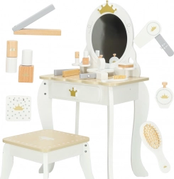 Coiffeuse en bois pour filles Bella avec accessoires