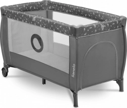 Lit de voyage pour enfants Lionelo Stefi Plus gris blanc