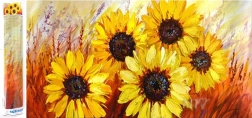 Peinture diamant Tournesols magnifiques 80x40 cm