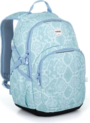 Sac à dos étudiant en cuir de serpent Topgal Yoko
