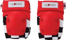 Ensemble de protections Globber pour genoux et coudes Racing Red