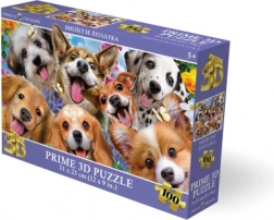 Puzzle 3D Chiots souriants 100 pièces