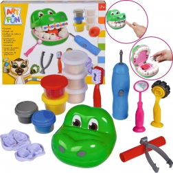 Coffret créatif Petit dentiste Crocodile avec pâte à modeler et accessoires SIMBA ART&FUN