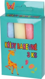 Craies de trottoir colorées