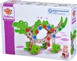 Eichhorn jeu de construction en bois Constructor dinosaures 100 pièces