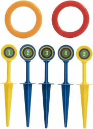Jeu de lancer d’anneaux sur piquets