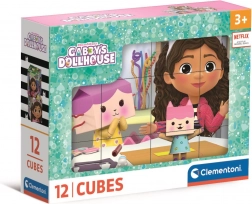 Cubes illustrés La Maison magique de Gabby – 12 cubes CLEMENTONI