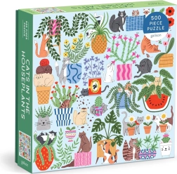 Puzzle carré Chats dans des pots de fleurs 500 pièces GALISON