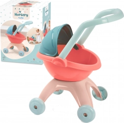 Poussette profonde pour poupées avec capote en plastique 45 cm ECOIFFIER Nursery