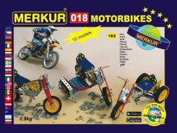 Merkur motos – kit de construction en métal 174 pièces, jusqu’à 10 modèles