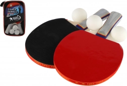 Set de tennis de table : 2 raquettes + 3 balles dans un étui