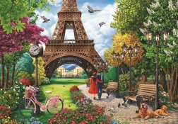 Puzzle Printemps à Paris 500 pièces
