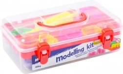 Set de modelage avec pâte à modeler 7 couleurs, emporte-pièces et rouleau (550 g)