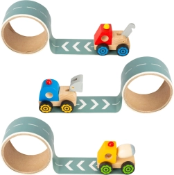 Small Foot voiture en bois avec ruban routier