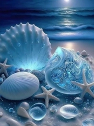 Peinture diamant fruits de mer 30 × 40 cm