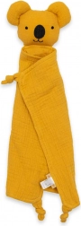 doudou en mousseline New Baby koala moutarde