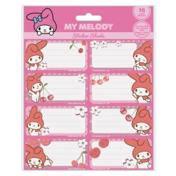 Étiquettes nominatives Cinnamoroll pour cahiers