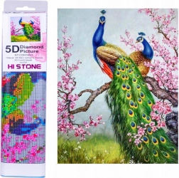 Peinture diamant – paons 30 × 40 cm