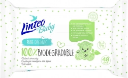 Lingettes humides pour enfants Linteo Baby 100 % biodégradables 48 pcs