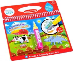 Livre à colorier à l'eau avec des animaux