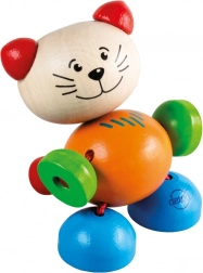 Detoa chat en bois sur élastique