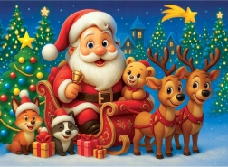 Puzzle en bois Santa Claus 40 pièces WOODEN CITY