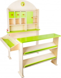 Stand de marché pour enfants en bois vert - Small Foot