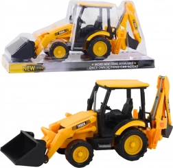 Pelle de chantier avec deux godets – jaune