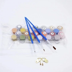 Peinture par numéros avec cadre 40 × 30 cm – MOTEUR GHOST RIDER