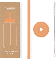 Paille et couvercle de rechange MUUKI Tropical Papaya