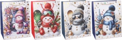 Sac cadeau de Noël M 26 × 32 × 10 cm - 1 pièce