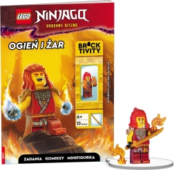 Lego Ninjago : Feu et Brasier – livre interactif avec minifigurine Wyldfyre
