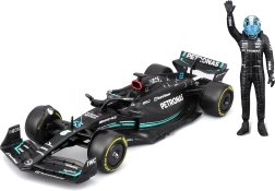 bburago 1:24 formula 1 mercedes-amg f1 w14 e 2023 george russell avec figurine