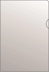 Pochette transparente pour documents A5 en L, PVC 120 microns