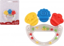 Hochet et anneau de dentition en plastique et silicone pour les tout-petits