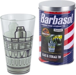Verre JURASSIC PARK 450 ml dans boîte cadeau en métal BARBASOL