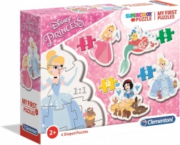 Mes premiers puzzles Princesses Disney 4-en-1 (3, 6, 9, 12 pièces) – Clementoni