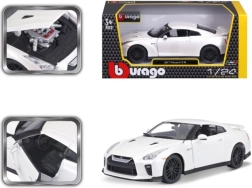 Modèle de voiture en métal 1:24 Nissan GT‑R – Blanc
