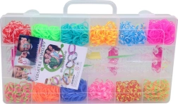 Set d'élastiques avec outil pour fabriquer des bracelets, 1400 pièces