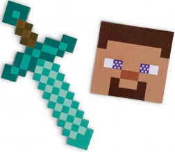 costume Minecraft pour Halloween et carnaval – épée en diamant et masque Steve par Disguise