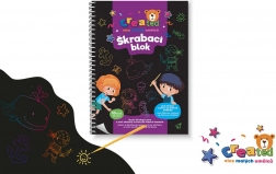 Blocs-notes à gratter colorés 14 × 20 cm, 10 feuilles