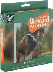 Peinture au diamant Grafix Chiot 18x18 cm