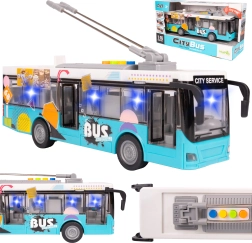 Bus urbain 1:16 avec lumière et son – bleu