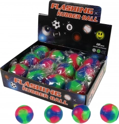 Balle rebondissante avec lumière colorée