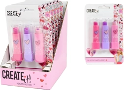 Create It! coffret de rouges à lèvres pour enfants Love – 3 couleurs